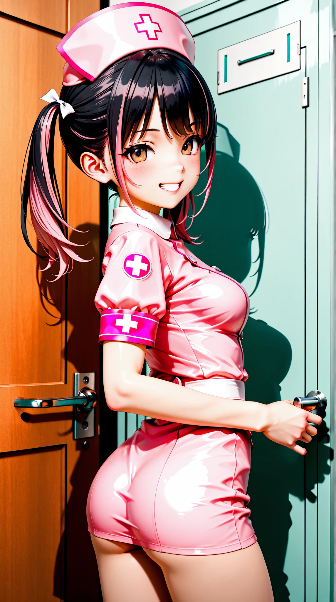 Beautiful nurse、Hitting injections