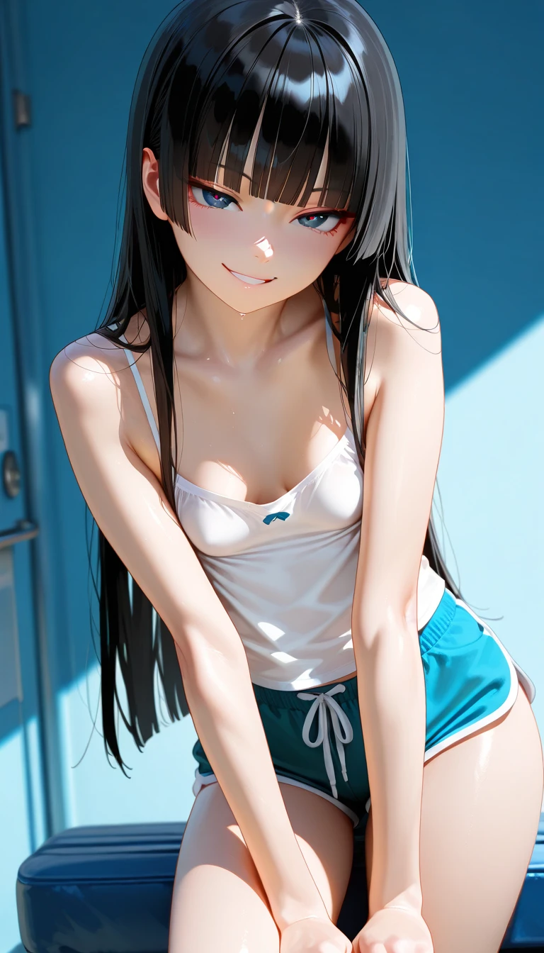 Cute little 4 year old, esta en las calle, (ropa colegial),(is with one leg raised), lleva ropa interior, (rosado), tiene un orgasmo, (panty mojado),(panty moved to the side, revealing part of her private part), (face 4 years).
