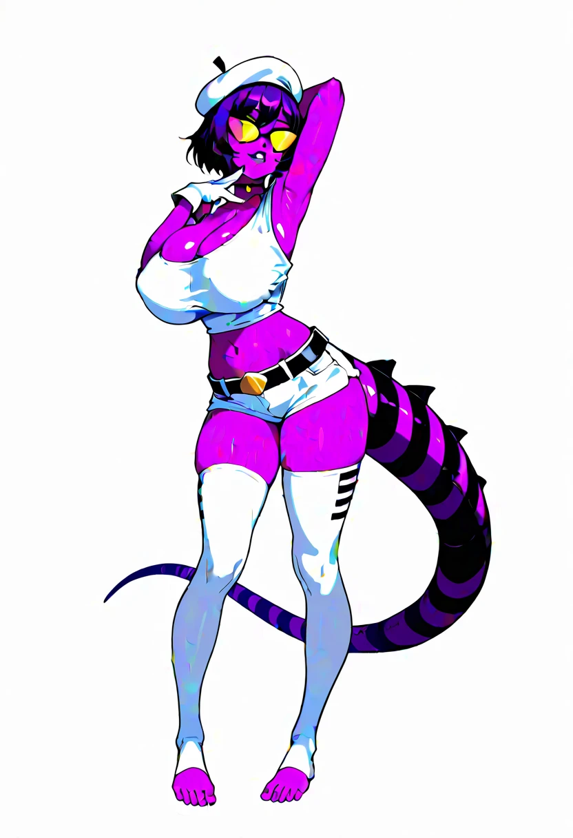 Dragon stripper wearing camouflage shorts sexy