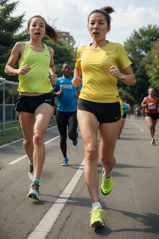 Running while listening to music 