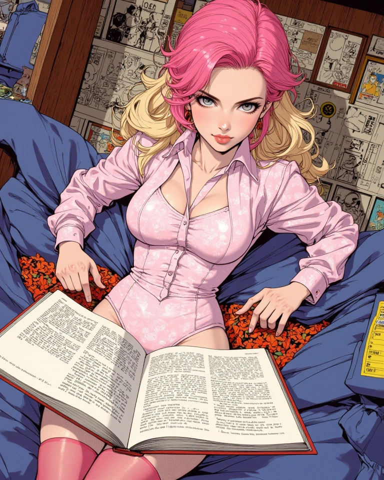 extremely detailed, highest quality、masterpiece、detailed、(mega boobs), (((Safe and secure、Zero Two、everyone、safety sensor、Absolutely safe、SFW, safety)))、 (highest quality, Official Art, beautifully、beautiful:1.2), The perfect human body、Accurate human body , Cinema Lighting、(Key light at 45 degrees from the front,Orange Fill Light、Soft Blue Backlight、Strong Shadows、Lighting that matches the atmosphere of the space), Accurate human body、Correct five-finger、RAW Photos、 4K - ultra-vivid、highest quality, masterpiece, Ultra-high resolution, (reality: 1.4), (Oilskin,Glowing Skin、Realistic skin texture、Beautiful skin in every detail), (night:1.8), (((nightlife:1.5, Pink leopard print bed sheets、Love hotel bed:1.5))), (((Big Breasts、Sexy Swimwear)))、Drinking alcohol from a glass bottle、