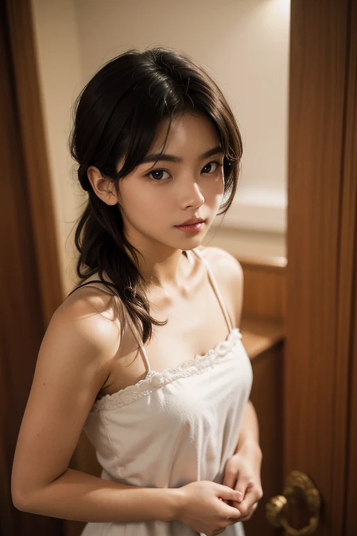 (Nipple, raised, GA button)Young woman、Chest measurement 36 inches., Wear a wet T-shirt.,) The wet skirt turned up.,Playing in the rain outdoors; Very bright and cheerful、　（Ordinary woman、　　complicated as well、、　（Highly detailed photos of CG Unity 8K）、　（I&#39;m a class S girl., Very cute in every detail.）、　（Real photos）、　（（S class lolita girl））、　（（Highest quality））、　very detailed、　Masterpiece、　（weather）、、　viewer、　A woman with a gentle atmosphere、　Straight bob hair is very beautiful..、　Vivid photos、　it&#39;in freshness, real person.、　20 years old
