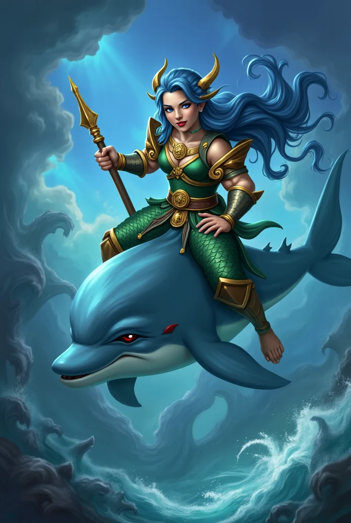 Arabian tale from the 1400s, Merry moving fish. On the head is a hat-cylinder. In a clown costume. Riding under water on a children's tricycle. Juggles with air bubbles. Full length closeup portrait in Disney Pixar style, super realistic, cinematic, lots of details, dark blur fantasy background