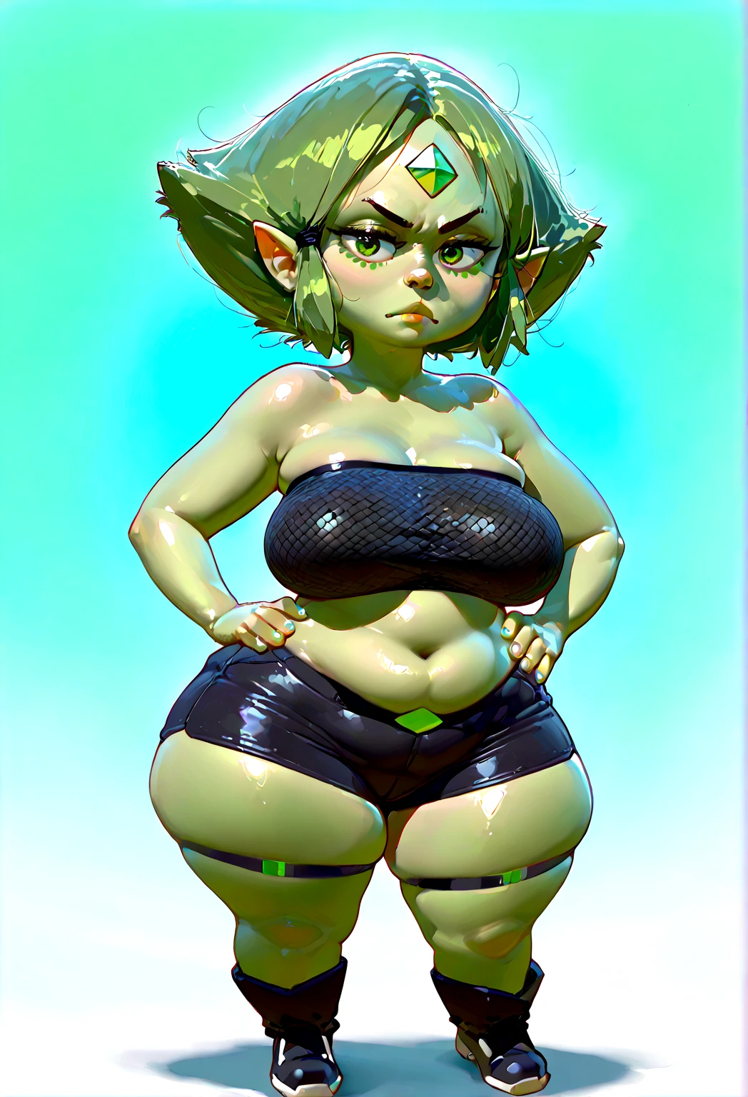 (8k, RAW photos, top quality, masterpiece: 1.2), (High Quality), ray tracing, HDR, (High Details), (Face detail), (Shadow Detail), (amplected), stylized blush, 3d, 3d render, 1girl, solo, masterpiece, best quality, high quality, highres, 4K, beautiful eyes, lip gloss, makeup, woman, detailed, cleavage, thick thighs, 1girl, solo, masterpiece, best quality, high quality, highres, 4K, tsareenaevolutionline, pokemon (creature), milf