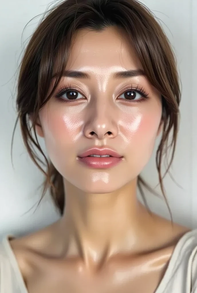 Hotel bath changing room,((nsfw)), ((1 married woman:1.8)), ((((Upper Body Shot,Married woman SNS selfie photos))), (((small breasts:1.3))), masterpiece, (High resolution), (Omi), ((Focus on the face:1.7)), Tyndall effect、Live-action studio、(Highly refined muscles:1.2), (((8K  UHD))) 、iPhone camera photography、 Soft bright lighting、Lighting Volume 、(8K Live Portrait)、Very detailed、Majestic 、(White skin) 、 (color々Bright medium bob hair,arrange)) ,Moles on the body , ((Puffy areola:1.5)),