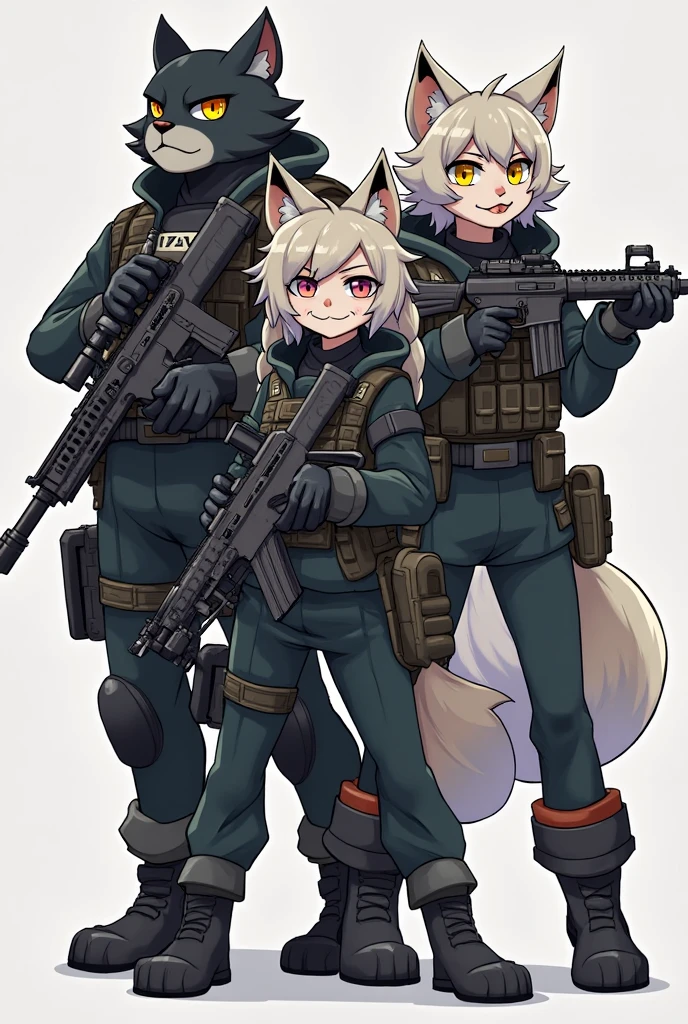 furry, furry male, tactical gear, kemono