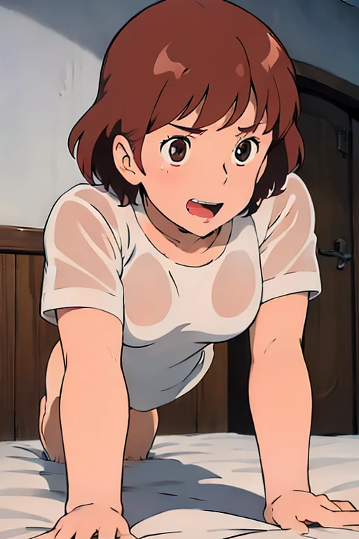 (masterpiece, highest quality, High resolution, 8k, High quality anime, sensual illustrations, Detailed and realistic), ((Nausicaa is completely naked)), Nausicaa takes off her clothes to show her large breasts and pussy, Completely naked, Sexy provocative pose, Strong sexual desire, Spread her legs, She opens her legs to show off her pussy, Lying on back on the floor, on all fours, Masturbate, very cute, very naughty, Very kind, The best beautiful girl, adorable gaze, Disorderly sex play, (Very baby Face), blush, Detailed and realistic round eyes, Cute JK, ((Very cute ecstasy face, Tongue out, Drooling, Cross-eyed, Crying)), (alone), Light reddish brown hair, short hair, Red Gem Earrings, (Looking at the audience), Beautiful pointed breasts, Beautiful ass, delicate, Dripping semen, Pointed Chest, Pointed nipples, Lovely butt open, Splashing Love Juice, JK uniform, Butterfly Ribbon tie, See-through underwear, Micro bikini, Perfect beauty, the body is slim, (Perfect and detailed anatomy, Beautiful and elaborate face&eye:1.5, Shiny skin, Perfect balance), on Downtown, Street sex, Shake and fuck, Twist her hips violently, Nausicaa feels very good and has been ecstacy face, Nausicaa enjoy sex play with a lots of semen, Aphrodisiac, Nausicaa become sex slave, Obedient girl, (I want to see Nausicaa's lewd sex play) ,very adorable Nausicaa.