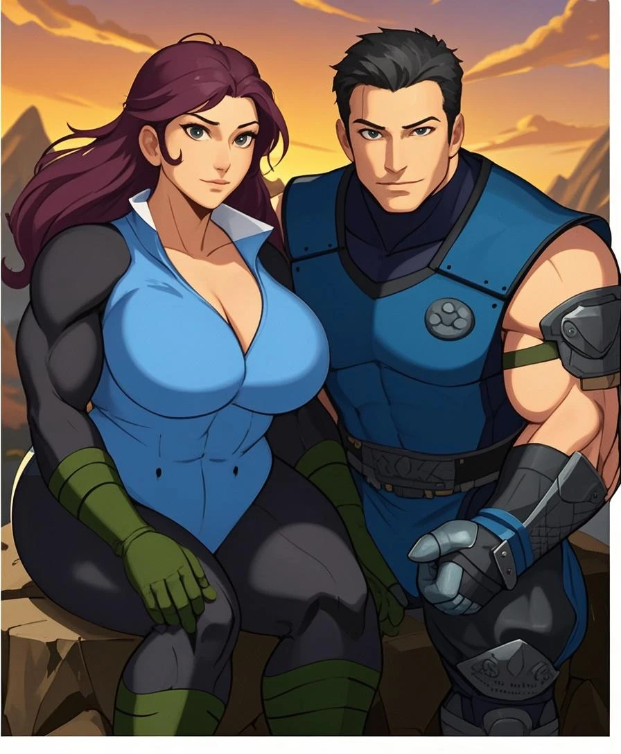 Latina Woman, luminous skin, Exquisite face, Round face, steady look, ponytail teal blue hair, Waist slender, wide hip, massive breasts: 1.5, glowing mouth, thick-thighs, muscular arms, grinning, bulging woman, symmetrical eyes, detailed hands, detailed eyes, attractive body, Beautiful and symmetrical body, perfect body, curvy body. striking a delicate pose