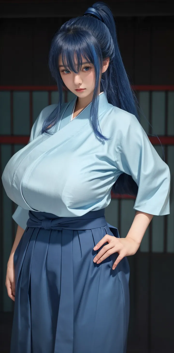 
Beautiful sexy samurai, long blue hair, (( Flowing hair )), Beautiful Face, Beautiful, delicate body, Seductive body, Wearing a sexy and seductive open kimono, He uses a katana with a light blue blade. The image is of high quality, With every detail captured in extreme precision. The textures on the kimono and the intricate patterns are rendered with extreme precision. The lighting has been carefully designed to enhance the dramatic effect, With deep shadows and subtle highlights. Glue, The artwork exudes a sense of elegance and strength, Combines traditional Japanese aesthetics with a touch of modernity.