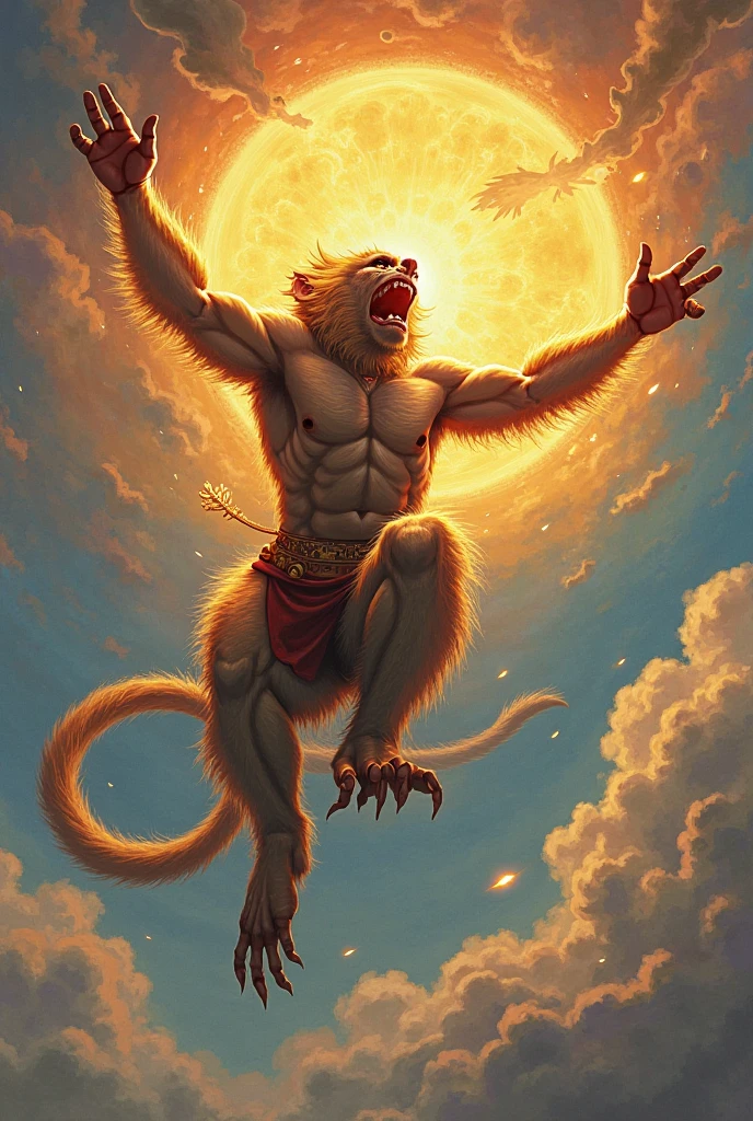 Hanuman Ji eating sun