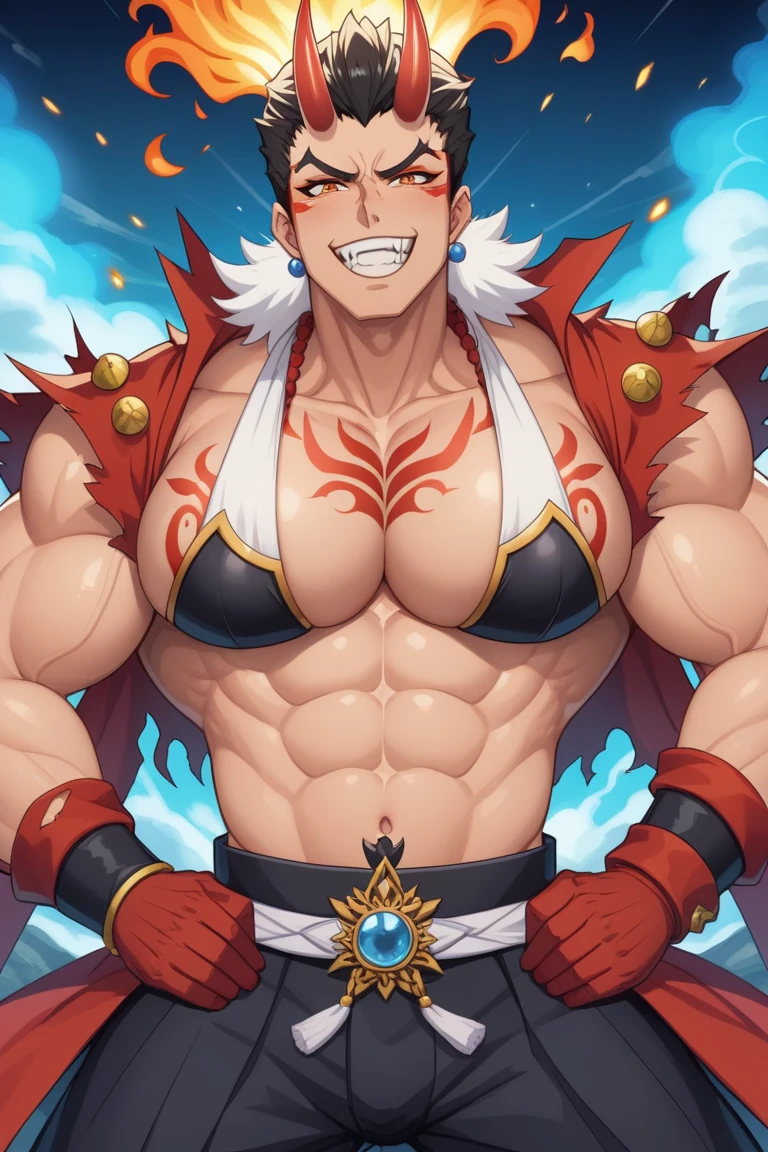 muscular man wearing tight chinese traditional dress and Chinese traditional accessories, feathered shawl on shoulders.a hole in his big chest. The muscular man hugged an old man in a suit in nightclub place and the old man holding the muscular man chest.gay relationship. Chinese architecture. smiling and blushing,juicy butt, juicy chest, plump butt, man only, gay (masterpiece) (high quality)
