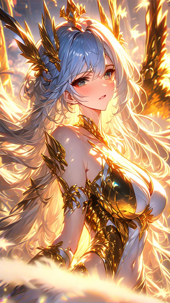 8K resolution, refined features, perfect face, glowing skin, high detail, latex_bodysuit, creamy white mucus body, enveloping the whole body, transparent liquid texture, sexy,busty,upright_straddle, sunrise, water, side view