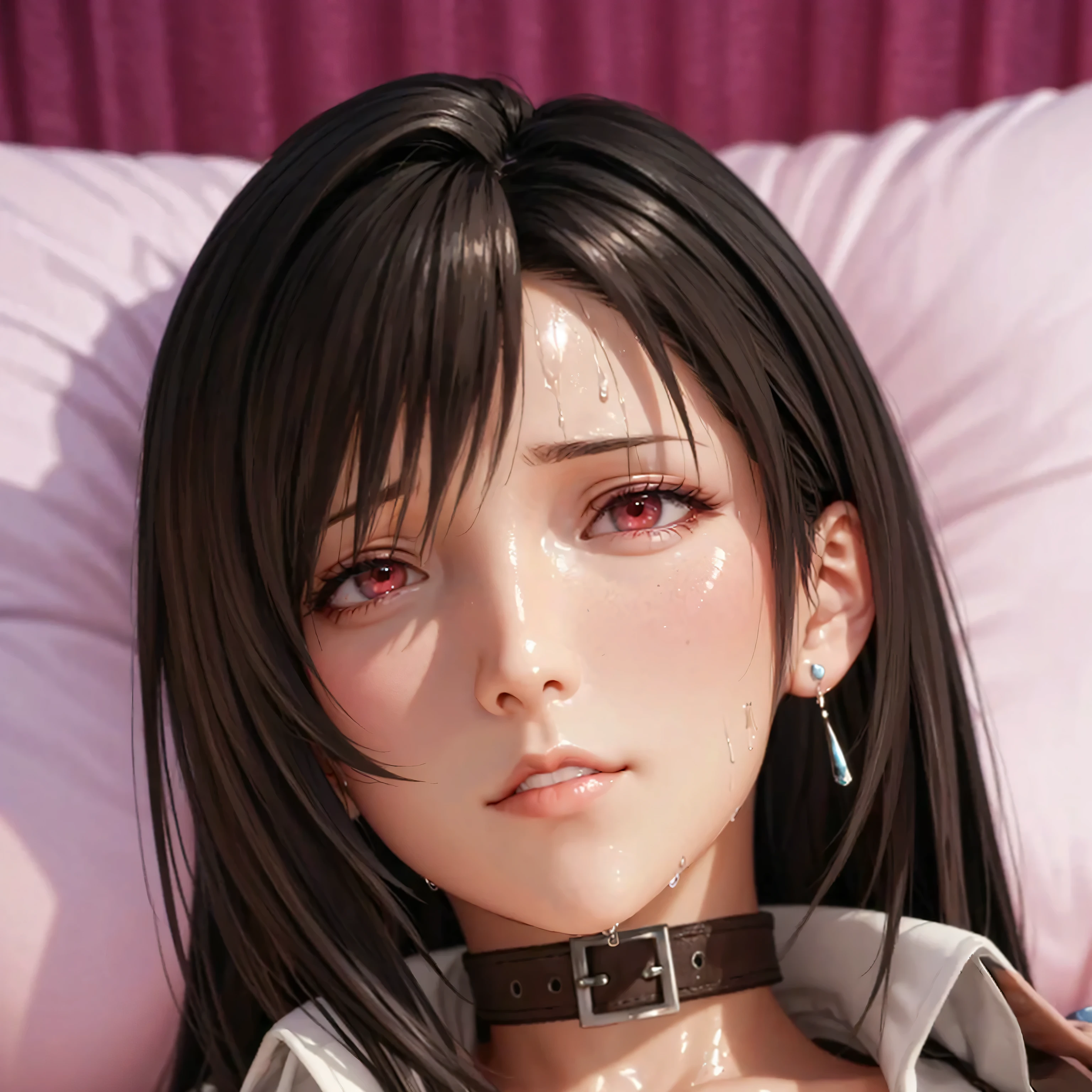 (((masterpiece))), (((best quality))), ((ultra-detailed)), (highly detailed CG illustration), Boa Hancock, (nsfw:1.5), (masterpiece:1.5), Detailed Photo, Sexy, (Best Quality: 1.4), (1girl), Beautiful Face, (Black Hair, long Hair: 1.3), Beautiful Hairstyle, beautiful detail eyes, (realistic skin), beautiful skin, absurd, attractive, ultra high resolution, high definition, (sexually aroused:1.5), Pinkish white skin, cool white light, sexy pose, Beautiful , white background, pink soft white light, Wear a white tank top, (bukkake:1.8), (zombie girl:1.6), (breeding:1.6), (cute dead girl:1.5), (deadly eyes:1.8), (Eyes without sparkle1.7), pale skin, dead body, no life, (lifeless:1.5), (Wounds on the body:1.6), (dribbling:1.5), (red blood on body:1.3), (Bruise on the body:1.4), (lying on bed:1.5),