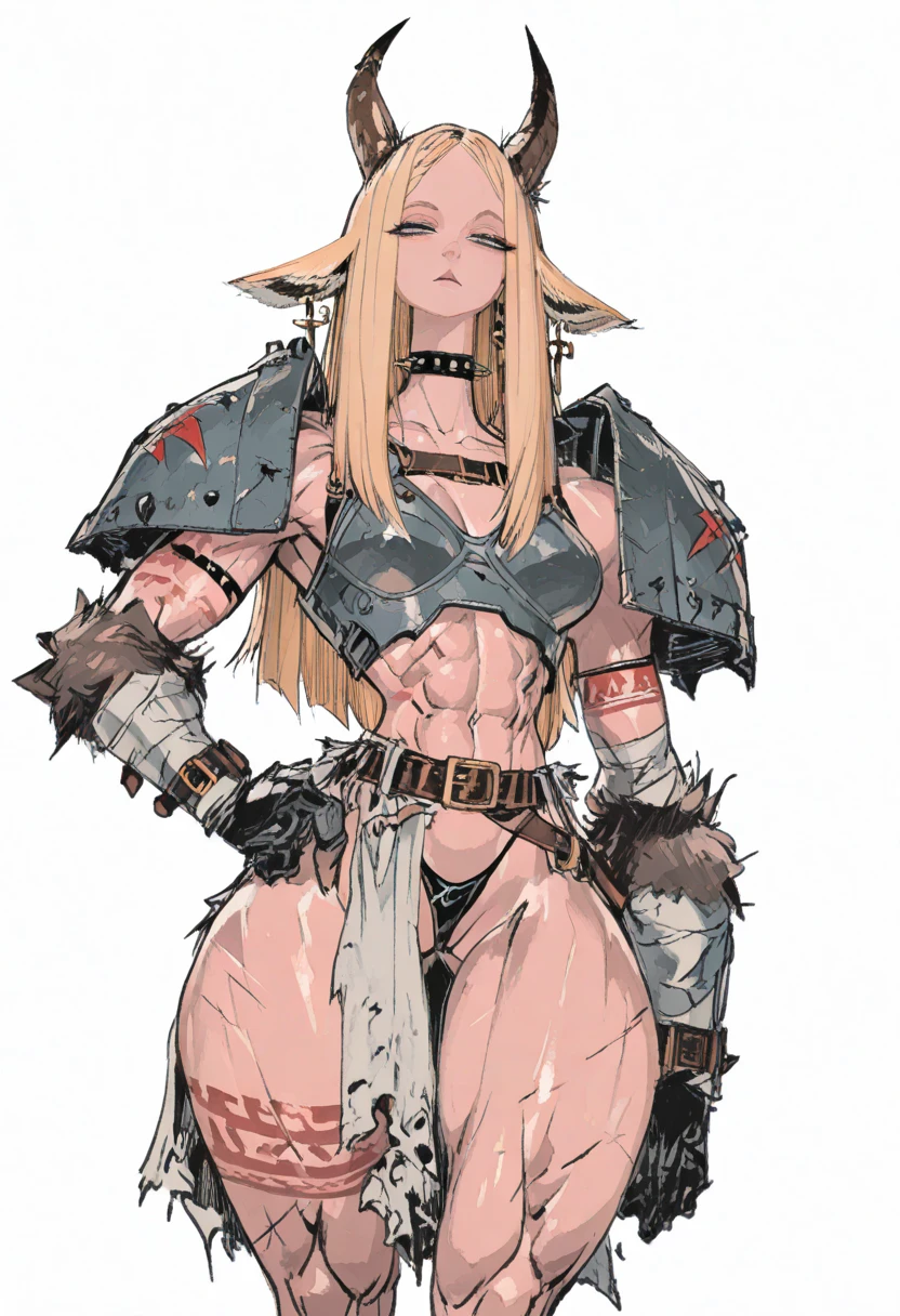 masterpiece, best quality, high quality, 1solo white SKIN elf, long hair, white hair, yellow eyes, full body, def_effie, blue breastplate, looking at viewer, shiny,armor, thighhighs, high boots,shoulder armor, faulds, poleyn, gloves, gauntlets