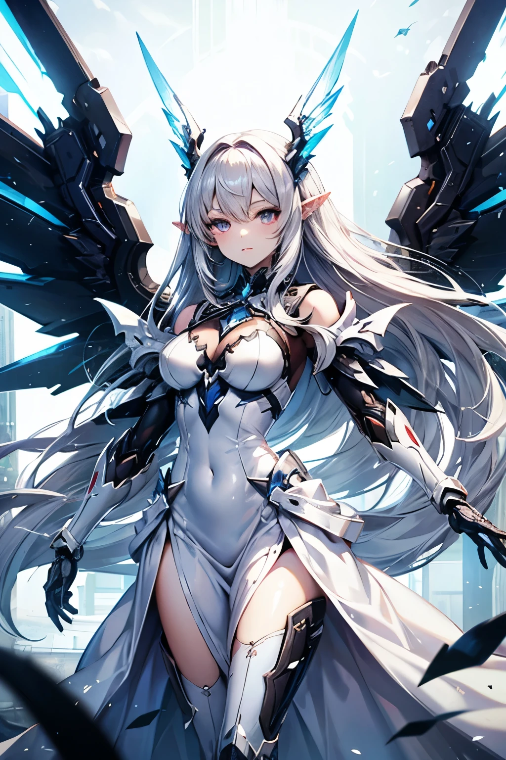 (masterpiece), best quality,{full body},((1 girl)),((beauty detailed eye)),{mecha,huge_filesize},(bare shoulders),science fiction,highly detailed,illustration,extremely detailed CG unity wallpaper,submerge,cinematic lighting,dramatic angle,{{beautiful face}},posing,caustics,fine water surface,,Mechanical wing,Metal wings,Mecha wing,{mecha clothes},robot girl,beautiful detailed face, --auto