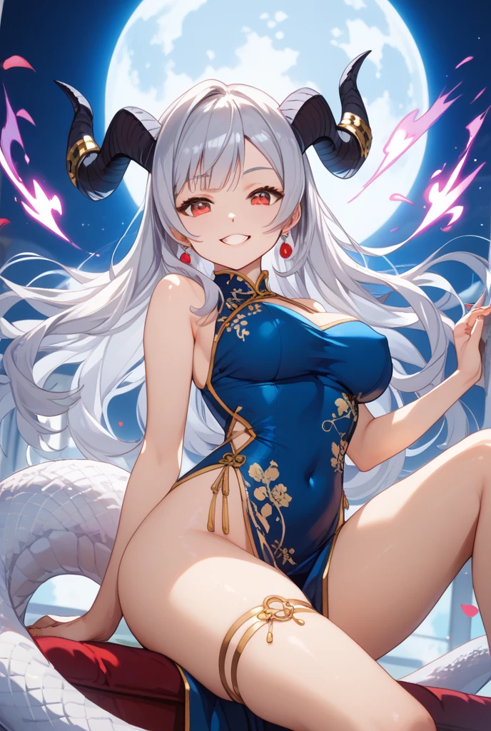 {{{nsfw:1.5}}},(Best quality:1.1), (Masterpiece:1.4), (Illustration fantastique:1.2), 1fille, cute girl, Short white hair, cow horns, cow ears, cow tail, bell, cow costume, Big breasts, clothes like spotted cowhide
