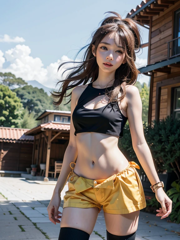 (8k、Raw photography、Highest quality、masterpiece:1.2),(Black Hair、Dark Eyes:1.9),(:1.6)、View your audience,Viewed from the front,White skin,(:1.4)、(Tight waist:1.6)、(Clothes that accentuate the shape of the breasts:1.5)、(Big Breasts :1.8)、Slim figure、Ultra-high resolution,beautiful,beautiful fece,(One person、No background:1.9),whole bodyボディー,Japanese women,(reality的:1.37)、Photon Mapping,reality、(Baby-faced and cute: 1.4)、(Cute Smile: 1.8)、(Round face: 1.8)、Radio City、Physically Based Rendering、Depth of field rally background、photograph, (:1.8),(:1.6),whole body、Great quality