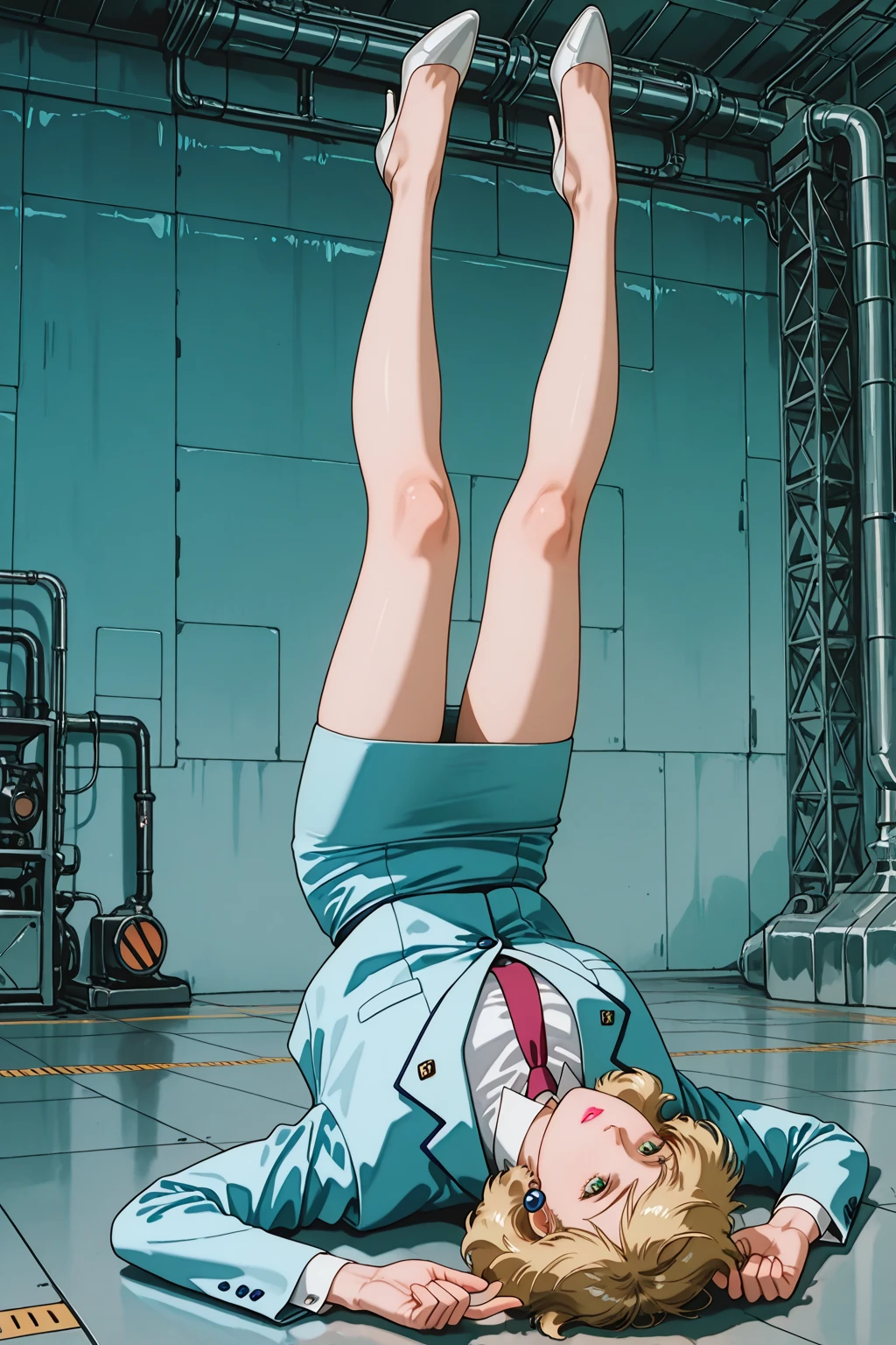 Giantess, long sexy legs, yellow hair, bikini,lying on top of destroyed buildings, city at her feet burns in flames for the destruction she has caused, tiny people climb on her body to try to defeat her uselessly. Giantess, goddess, macrophilia, curvaceous body, hentai, fetish, sexy legs, bikini, high heels, high quality, tiny people, people climbing body, giantess body, small people, crew of tiny people