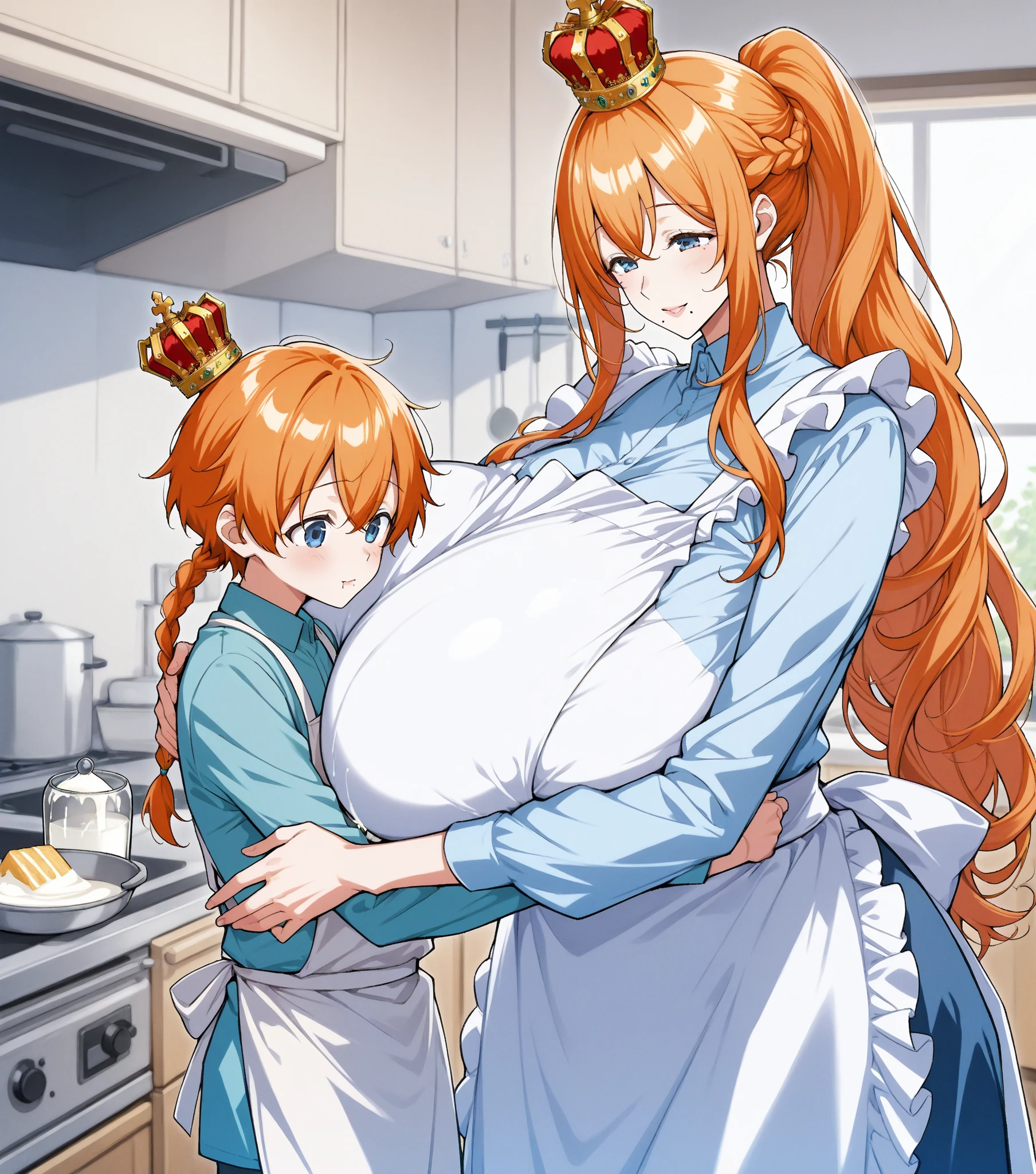 score_9, score_8_up, score_7_up, score_6_up, source_anime, masterpiece, newest,
Highly detailed, couple BREAK 1 girl, revealing clothes, (extremely fat:1.1), thin face, thin neck BREAK 1 boy, muscular