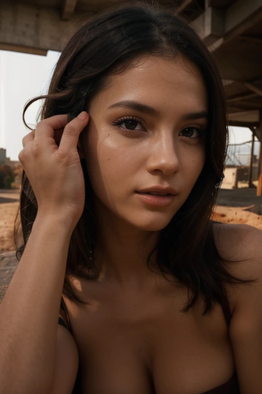 ((Ultra high resolution, great quality)), (((8K, Photo and RAW, best quality, masterpiece, hyper-realistic))), incredibly, extremely detail, keen focus, Real person, just a girl, ((1 very girl attractive and beautiful)), (((((Lena Paul's faceszüge))))), (((((Lena Paul's face))))), (((((Long platinum blonde hair))))), ((((green eyes)))), detailed face, ((twenty-one years)), ((Model body, sexly Körper, Slim body)), ((((Arafed woman dressed in a top with the colors of the Spanish flag, a T-shirt with the Spanish flag, a top with the Spanish flag, a pair of ripped jeans, short ripped jeans, Playboy-Fotostyle, captivating and seductive, to pose, smiling, Lena Paul, realisti, Sensual look, sexly, Instagram model, sensual, sexly Lächeln, sensuales Posieren, natural pose, glücklicher und sexly Ausdruck, goddess, perfect physical proportions, Stand)))), ((Beautiful smile, sexly Lächeln)), ((perfect mouth)), ((perfect legs)), Belly button piercing, (pretty face), winding look, sexly Aussehen, half smile, Sew, smooth skin, ((detailed skin)), cinematic lighting, ((perfectly detailed and pretty eyes)), ((Highly detailed body, Perfect body measurements)), ((Detailed and seductive lips)), (((((Mid Chest))))), ((Marking of body clothing, Marked breasts, Generous cleavage)), 1 navel, rosey cheeks, ((Saftige und sexly Lippen, Perfect lips)), cheeky smile, wilde und sexly Haare, Full body view, ((masterpiece)), (((best quality))), (((Ultra high))), (((hyper-realistic))), (((photorealestic))), hochdetailliertes CG-Einheit-8K-Hintergrundbild, Shooting style, complex, high detailed, dramatic, Film still in highest quality, masterpiece, best quality, realisti Ultra Detailed Rendering Style, ((natural light)), crisp character, dslr, Fujifilm XT3, Intricate detailing, Natural Photography