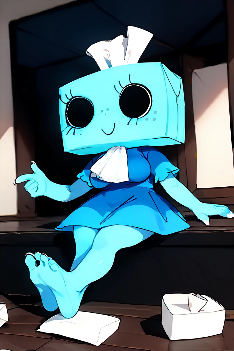 (masterpiece, best quality:1.2), extremely detailed, soft ambient lighting, sharp focus, 4K, BREAK <lora:PaperMarioMimi:1>, solo, (square, square head:1.2), paper mario mimi, mimi, dress, red bow, twin drills, green skin, green hair, flat chest, black thigh highs, BREAK looking at viewer, standing