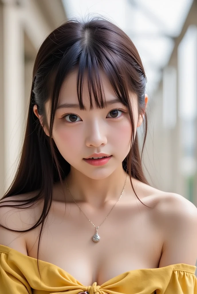 (8k、RAW Photos、Highest quality、masterpiece:1.2)、((night、Dark Room、Japanese-style room、White skin、smile:1.5))、((Skinny body、naked、kimono、Very flat chest、Nipples、pubic hair:1.3))、(Realistic、Realistic)、1 girl、(On the bed、sleep))、cute
