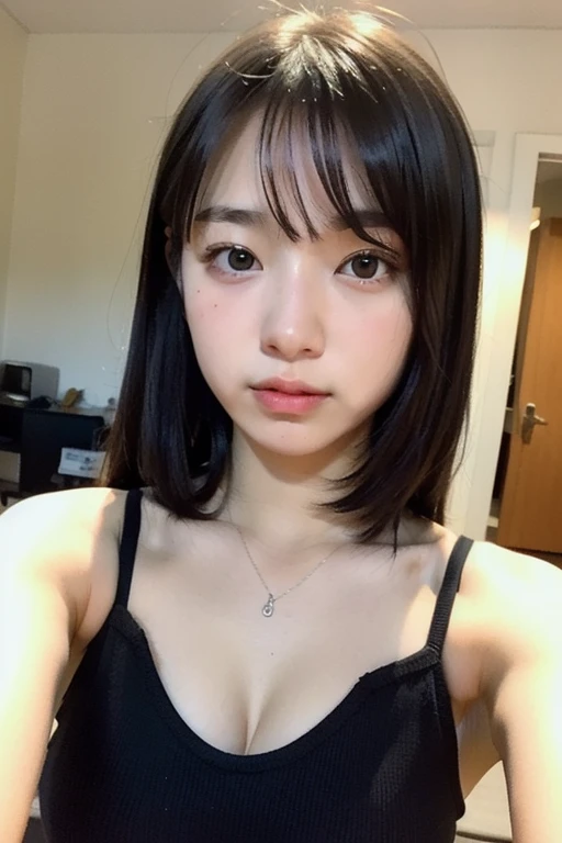 ((masterpiece、Highest quality、Realistic、Very detailed、High resolution、Realistic、Sharp focus、photographRealistic、RAW Photos、Cinema Lighting、Face Light))、Bust Shot、PhotoRealistic portrait of stunningly beautiful woman、Adult Beauty、smile、Very detailed brown eyes、detailed symmetric Realistic face、Breast bulge、 Droopy eyes 、Very detailed natural texture、Very detailed、ultra Realistic textures、Look at the viewers、16K, Realistic, ahegao, Long Tongue, whole body, throw, breast focus, Large Breasts, Huge nipples, Bare Chest, Wet, Spread your legs, NUDE, Pussy, Cum on my chest, Girl trembling with sexual climax