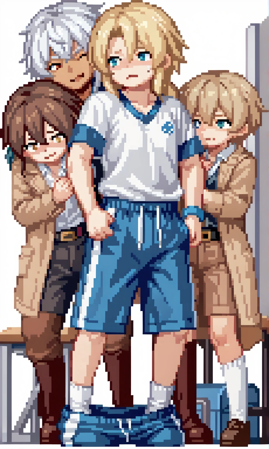 Kingdom hearts、（sky）、Young boy、Furry、Bandit Boy、Shota、Nipples、Tight hairstyle、Brown Hair、YAOI、sex、Intense ejaculation、Ahegao、Erect penis、classroom((rape、Intense 、A lot of semen、))