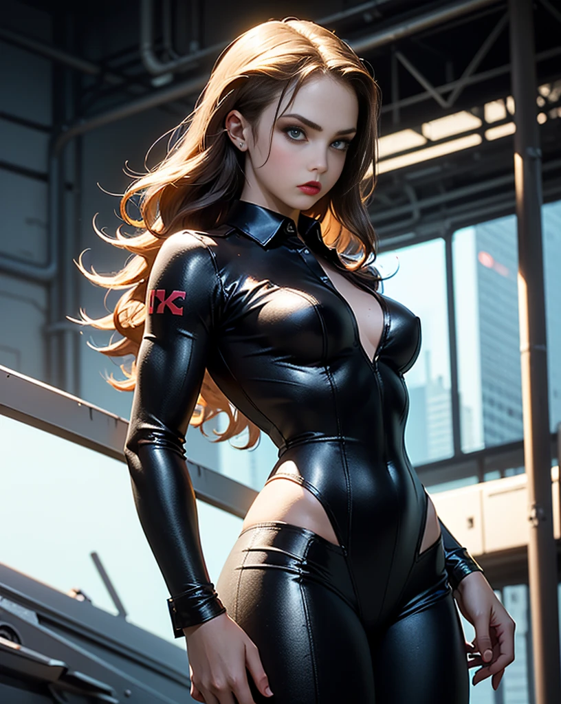 best work,Super high quality work,8K high-definition CG production,High quality graphics,3D high-definition CG works,10x pixels,Ultra-clear:1.1,Advanced technical details:1.1,lifelike,室内灯Light effect果:1.1,Natural dimming,Light effect(虚拟灯Light effect果:1.1),ultra high resolution,suit photos,long brown hair,clear hair,High detail hair(Premium hair details:1.1)clear eyes,Double eyelids look good,sharp eye makeup, Create exquisite eyelash makeup, thin eyebrows, super detailed eyes,high nose, Red lips look great, blush, Exquisite makeup on the face , pretty face, perfect facial proportions,(Advanced facial details:1.1)Latex clothing series,Bright black series,Latex clothing,latex library,Latex tights,latex gloves,latex boots,Tight,collar,association,Slaves,handcuffs,sadomasochism,female artwork,full-body shot,latex goddess,realism,it'It's really eye-catching