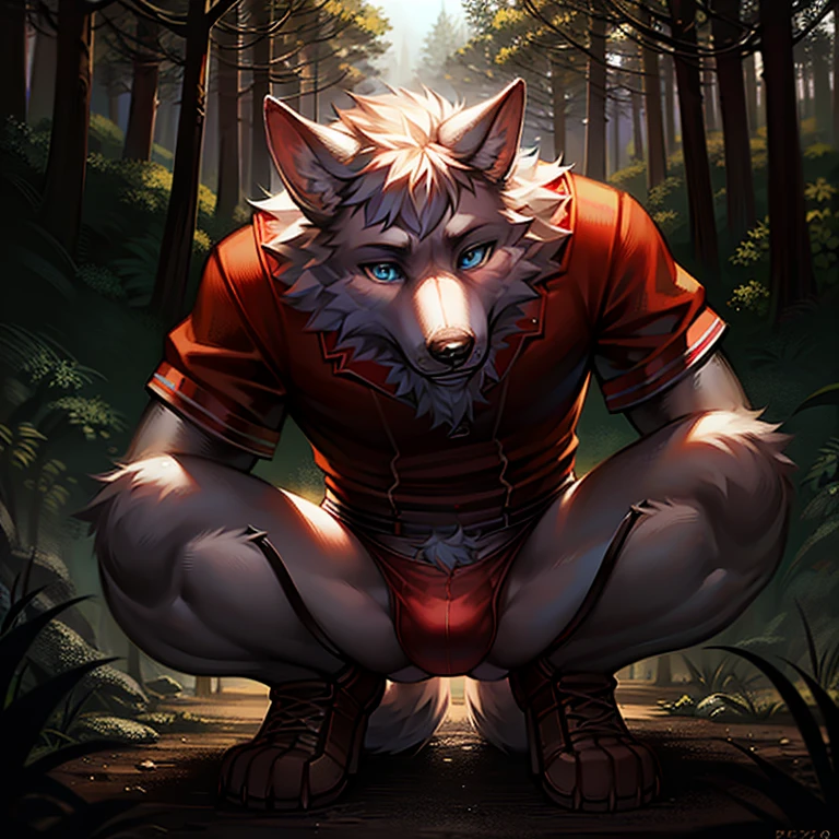 Grass field, full-body, 1wolf, teen, wearing, leather-hoodie, sitting, showing off, perfect penis, rockhard penis, self handjobs, leaking cum, cumshots, moaning, horny faces