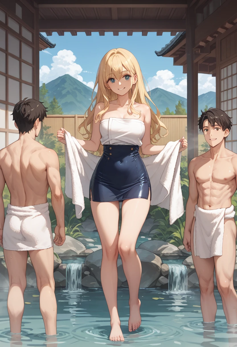 Big Breasts、Boy and girl in a Japanese bath、A boy is trying to undress a girl in a white uniform with erect nipples、A boy in a red and white checkered miniskirt rolled up to reveal his cute white underwear and rubbing his buttocks.、barefoot、A boy in uniform with an erection、Three boys fondling a girl's breasts