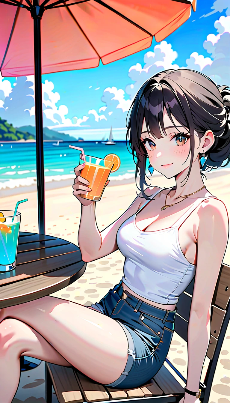 (masterpiece, best quality, realistic body, realistic pose, realistic hands, ), 2 girls, ice cream, beach.