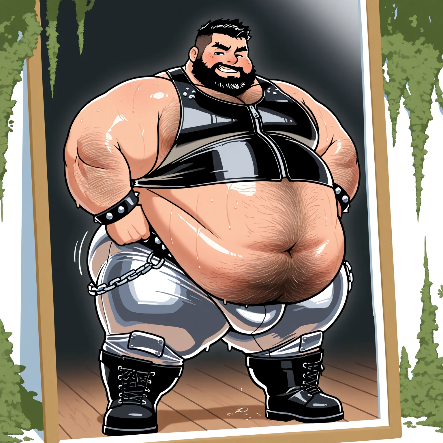 (((A fat man electric giant character from the super Cell game Clash Royale))) arte conseitual hiper detalhada, arte premiada, fine and precise character construction. Obra prima. Ultra detalhada a imagem em 8k. The minute details of the image make it even more incredible to the viewer. sentido muito prazer, corpo muito suado, extreme sweating on the body gesturing talking expressing oneself with the hands. Big tongue laughing. Genital Masculino tamanho largo exagerado GG comprido e norme .Genital Masculino tamanho hiper longo, genital Masculino tamanho Gigantescos, genital Masculino tamanho anormal, genital Masculino super comprido, Grande porra, Gozar muito, Goza ). ejaculando exageradamente, Gozando sem limites, Jorrando jatos de esperma da glande peniana,