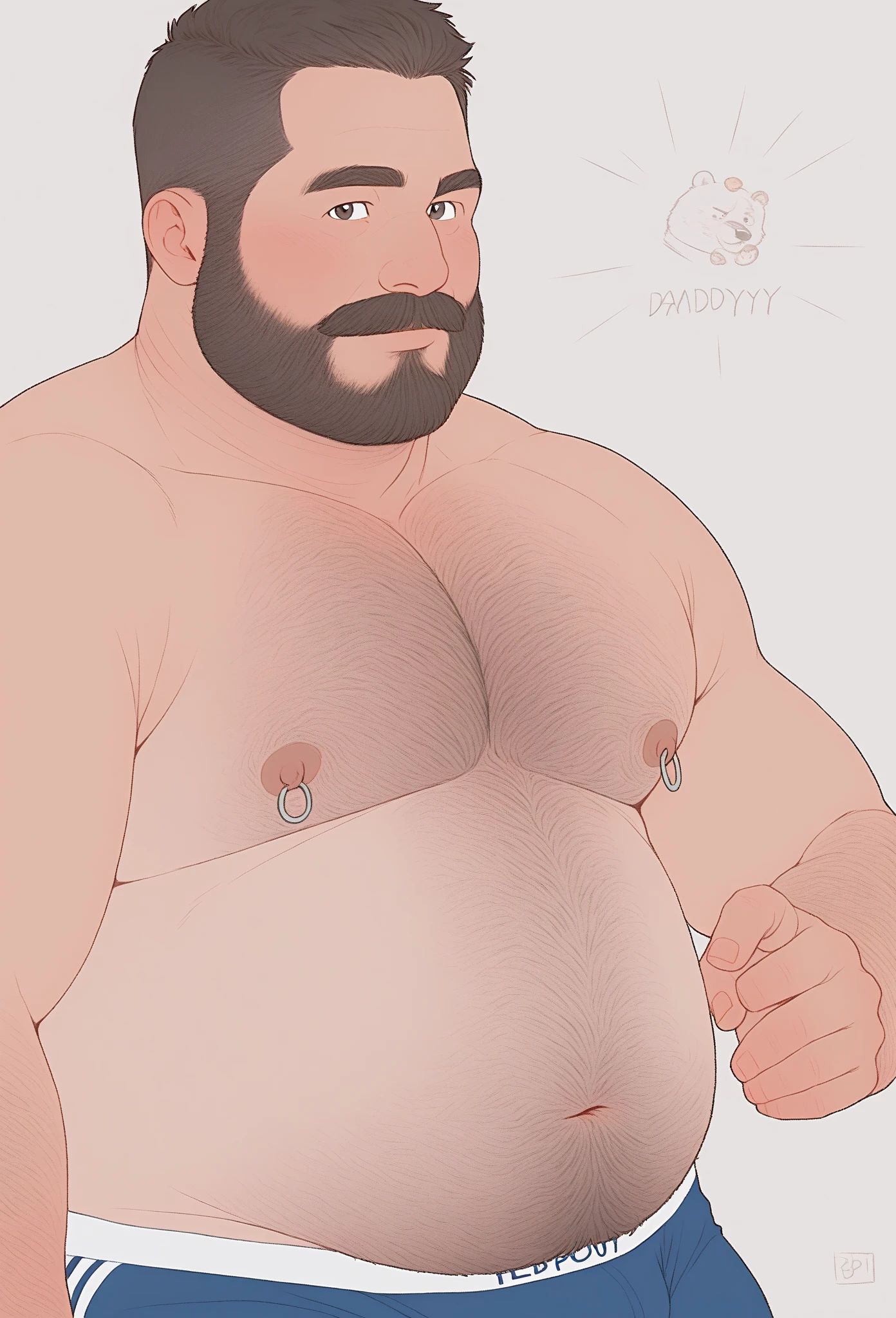 Chubby boy with big penis