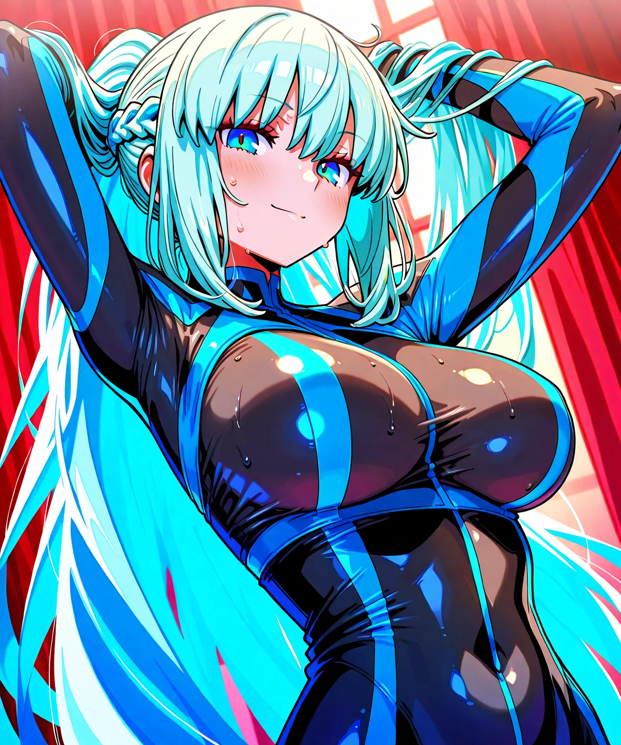 (anime art, anime styling, studio anime, very detailled, updated, Vibrant, anime coloring, hight contrast, work of art:1.2, best qualityer, better aesthetics), (1 girl), Color Connections, colors, esquema de cores Vibrants, colorsda, mancha colorsda, NSFW, (portraite, cowboy shot), sensuous, in the deep forest, Dance, (Big Breasts 1.2), crooked, (Bewitching woman), (smile and laugh:1.2), fantasy starry sky fairy, fantasy starry sky fairy,Falling petals, shining stars,