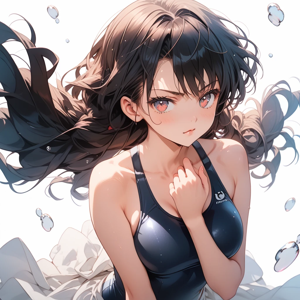 masterpiece, Highest quality, One Girl、Hugging portraits、Tank top and see-through swimsuit 8k,High resolution, ( Light_Styler:1.2)(Rainbow:1.2),(Excellent rendering, Stand out in the same class), (Amazing details, Excellent lighting, Wide-angle), Big Breasts(0.6), Detailed Background、Ultra-detailed details、