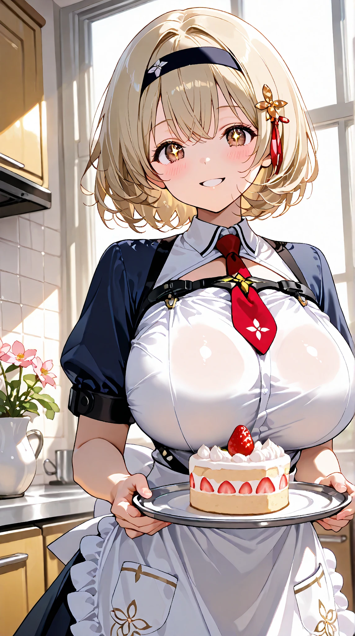 (dynamic angle:1.3, front view:1.1, breast focus:1.3, from below:1.2), (dynamic posing:1.5, sexy posing:1.3, leaning forward), (seductive smiling:1.3), ((looking at viewer, holding a cake)),highest quality、(real、photorealistic:1.4),(ultra high resolution, 8K RAW photo, clear focus), best qualtiy, natural lighting, field depth, (Bright pupils, detailed beautiful eyes, high detailed face), Red lip, (tight focus:1.2), a girl 22yo old, pretty girl, (highly detailed beautiful face and eyes,firm breasts),real skin,((black,hair,long pony tail hair)),teacher, thin breast,(pointed chest:1.3), cleavage:1.1,(double breasted:1.2,under bust:1.2), midriff, long hair, blue eyes,off-shoulder dress, sweater dress, off-shoulder red sweater,garter stocking, bootyshorts, black shorts, black thighhighs, thigh strap, thin pubic hair,lovely, detailed eyes, This masterpiece is only visually stunning but also tells,(with sparkling eyes and a contagious smile),open mouth, Looking at Viewer, posed muy sexy cleavage:1.2,