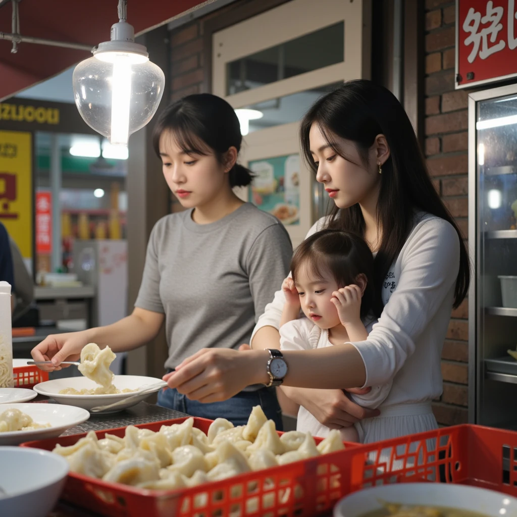 There are two photos at the carnival,A woman and one, Japanese live-action movies, Movie. Leng Jun, Best selection on Adobe Stock, Korean Artist, inspiration, Shot with Canon EOA 6D Mark II, Movie luts, Japanese visual effects, Beautiful and realistic images, 仍來自真人Movie, Daily life, Asian Features