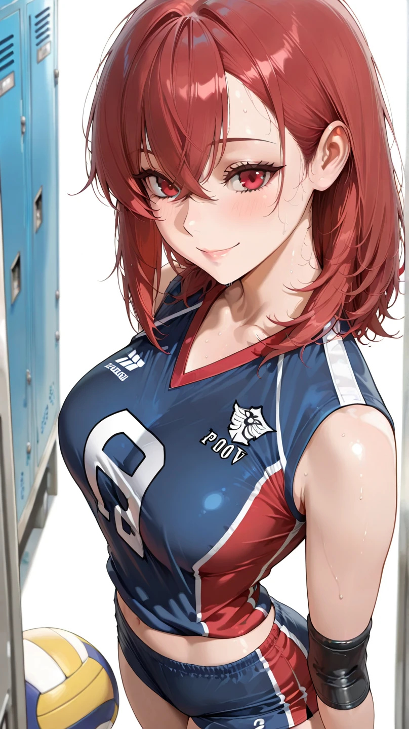 ((masutepiece, Best Quality, hight resolution, nffsw, Perfect Pixel, depth of fields, 4K, )), 1girl in, Solo, , Beautiful anime girl, Beautiful Art Style, close up, Looking at Viewer, Perfect body, Yuigahama Yui, Short hair, pink hair, hairbun, (large boob), baseball uniform, smiling, winking, one eye open, hand on hip, saluting, blank white background, cowboy shot