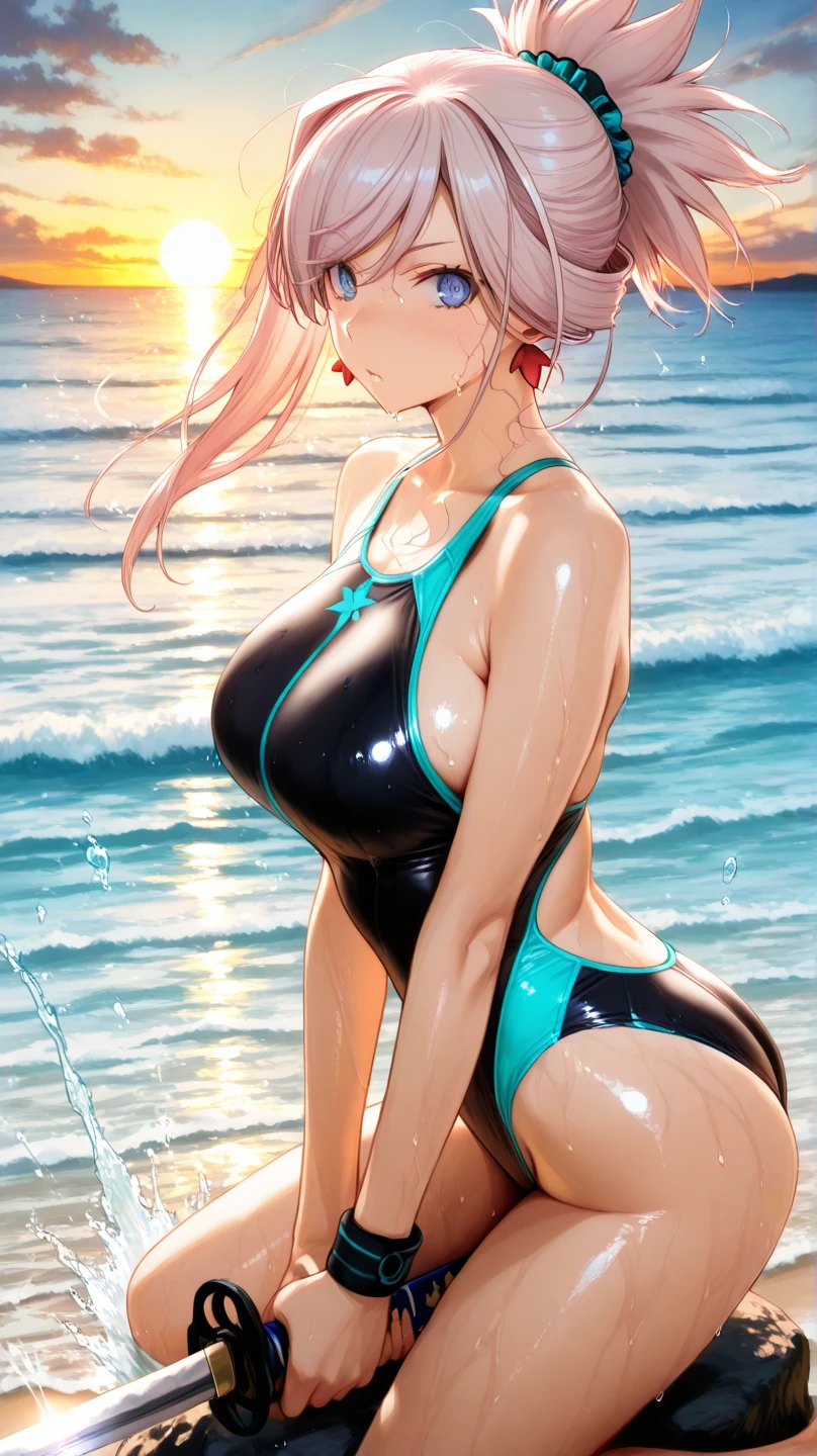 ((Highest quality、、masterpiece:1.3))、Long legs、Sharp focus:1.2, Beautiful woman with perfect figure:1.4、(Smiling:1.2), double eyelid、30-year-old female、Sexy pose、((((Close your mouth、One Woman、bikini)))),(((((one women,pool side:1.5)))))、((standing, cowboy shot:1.5))