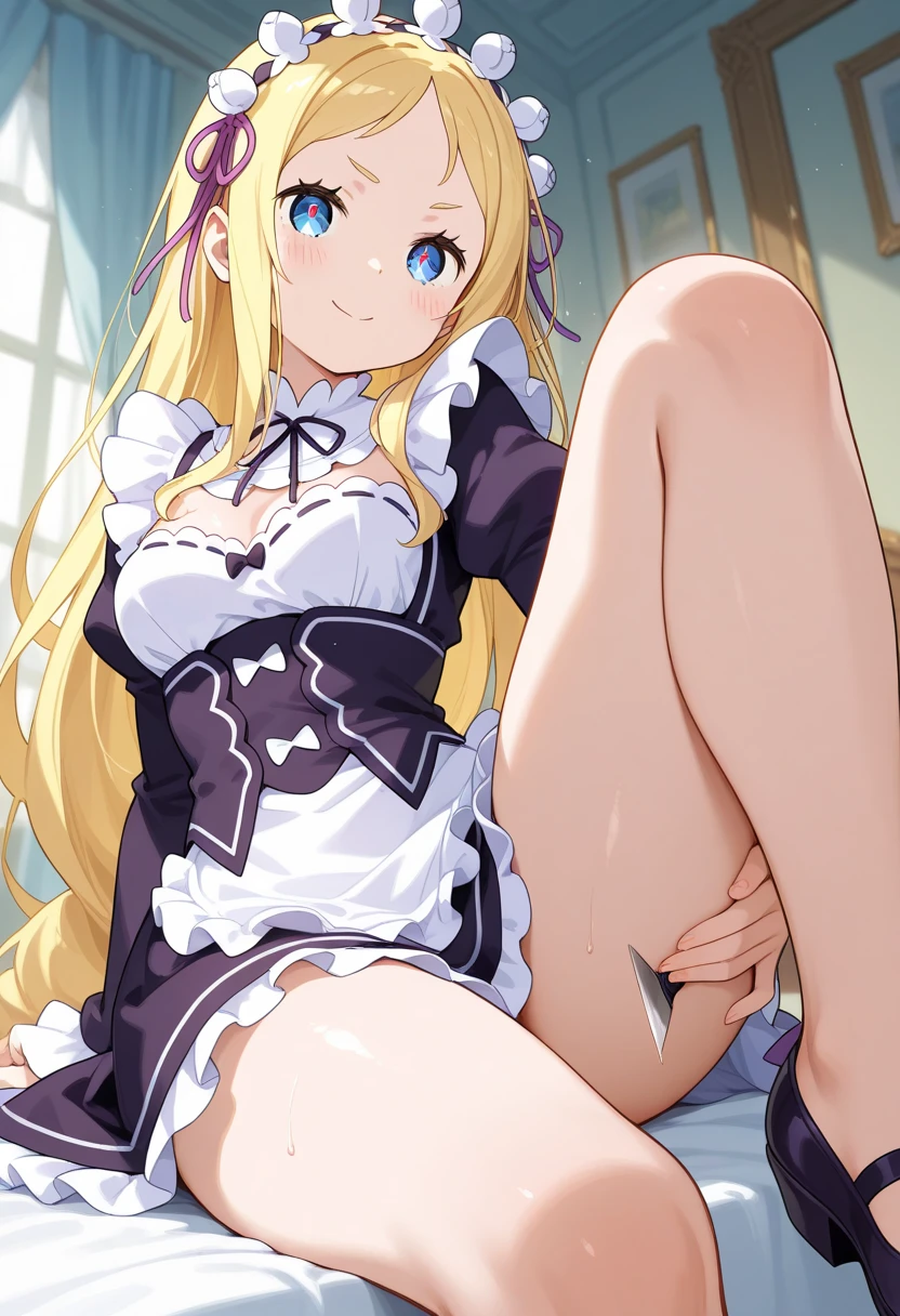Browsing Caution,bed,night,blonde,Twin tails,(Sweat),((Very small boobs)),Flat chest,loli,bed,happy,smile,((spread pussy)),(((steam around pussy))),((blonde pubic hair)),(lying),((sex)),((Vintage dress))