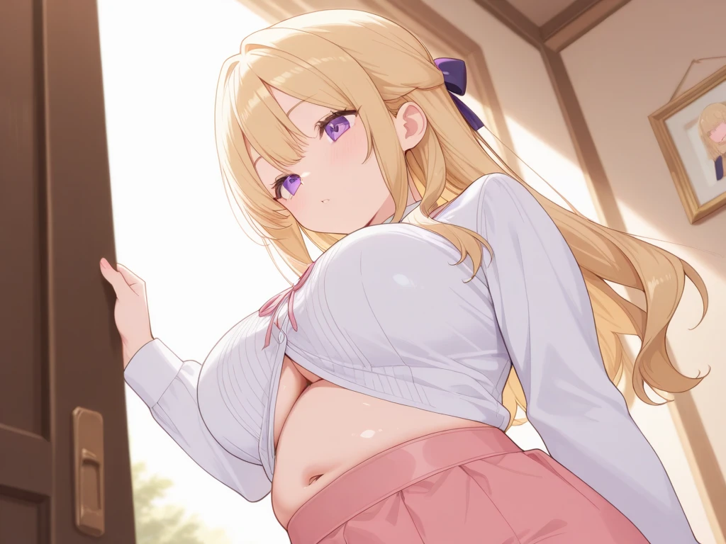 Cute little beautiful girl、、Big Breasts、(Embarrassed, shocked, and blushing:1.3)、Beautiful Eyes、Brown skin、Braid、upright、Lift up your skirt、From the back、anus、anusに手を置く
