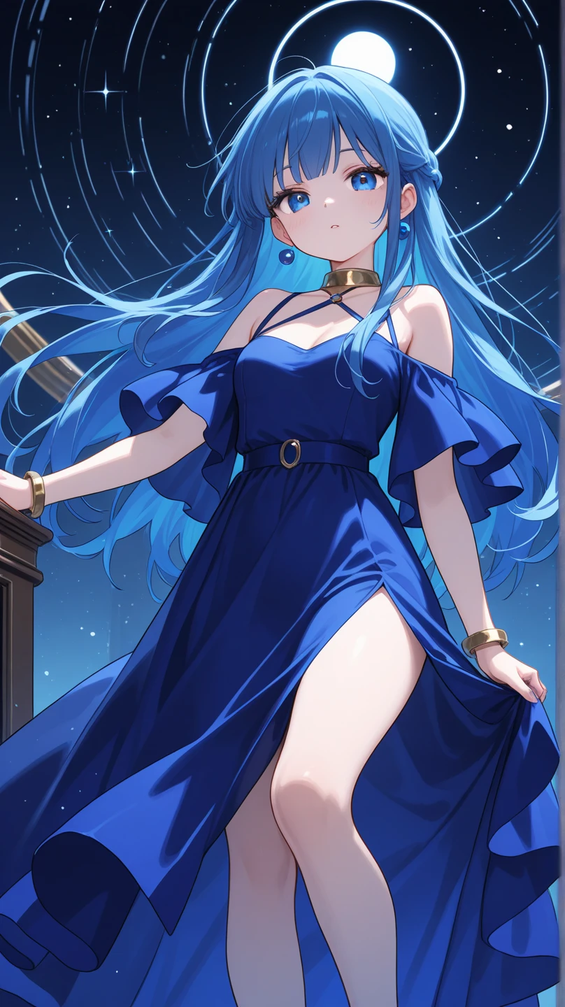 Tarot Cards、Masterpiece、Highest quality、Amazing details、Detailed Background、Line art、Written boundary depth、Flat Shading、Mucha style、Art Nouveau、Tied down by chains of plants、Flower Art、Surrounded by lots of flowers、Wearing a fantasy world dress、Vintage Color、colorful、Anatomically correct、Slim figure、Thick thighs、Hollow Eyes、Anguished expression、Perfect Face、Pastel blue hair、long hair、Embarrassing、She is blushing