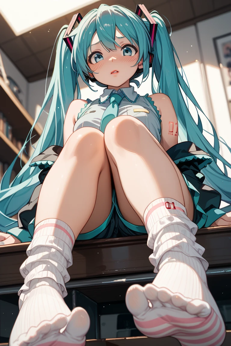 、Kindergarteners、、6 years old、、 of、hatsune miku、one person,nature,null, cloud, hatsune miku, embarrassing expression,embarrassing,blush,big breasts,squatting with legs apart,Completely naked,pussy,pussy,open your legs
