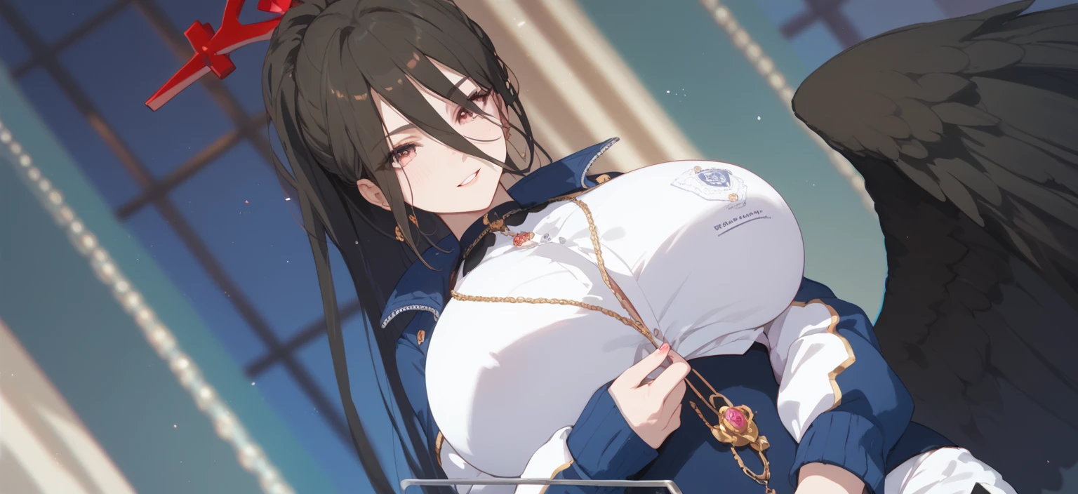 Anime illustration、highest quality、cyber punk、Otherworldly fantasy、Luxury Casino、A plump bunny girl with brown skin、Giant Magic Roulette Wheel、Bunny ears、Perfect proportions、Big Breasts、Thick legs、Beautiful, shining eyes、Blushing、smile、Cowboy Shot