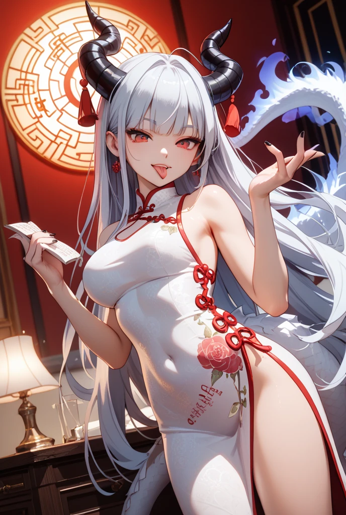 dancer, red dresses doll, showing off, masterpieces, HD, 16K, white hair, white eyes, red rope, scale up, perfect body shape, ghost, spirit, children, 14 years old, cute, spiral, red ribbon, Violence lolita, underboobs, sexy, mind break, dumb, pussy, nipples, observation, nerd

