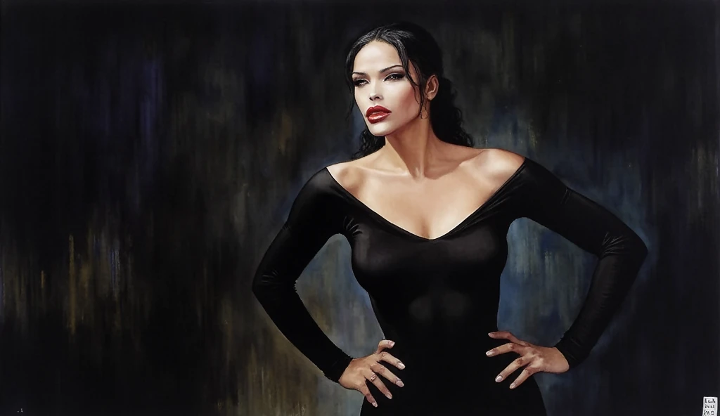 (masterpiece, best quality:1.2), 1girl, solo Mandy Moore as Rogue from X-Men in lingerie