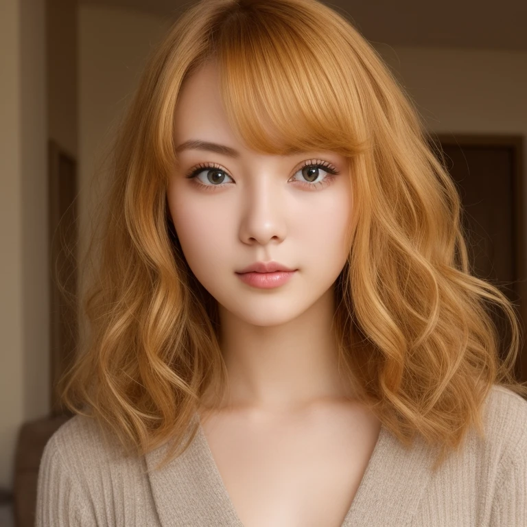 masterpiece, adult, street, woman with blonde to red ombre hair, detailed eyes, smile
