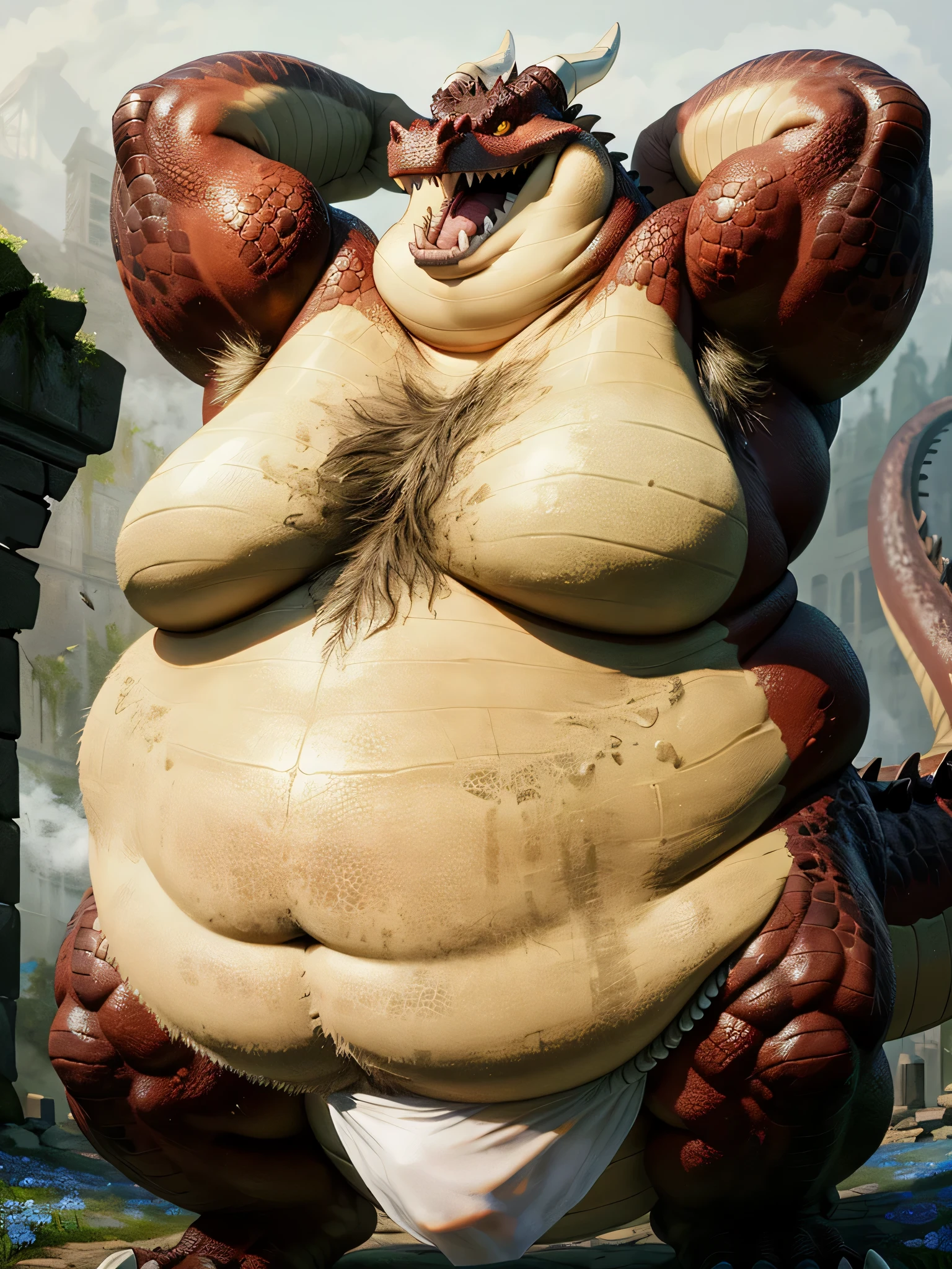 godzilla, female anthro godzilla, GodzillaXP (black body, black skin), paws, huge , big boobs, big , fat, obese, massive hips, thick thighs huge butt, (((black strapless bra, black navy panties)), (((kitchen, detailed background))), furry, 8k hd, fine details, Wrinkly body, cinematic lighting, detailed background, kenket, breasts, perfect breasts, Perfect, chubby, perfect body, full body, big pecs, strong legs, dark toned genitalia, anatomically correct genitalia, nude, pink eyes, glowing eyes, empty eyes, close up view, happy, standing, (((free hands)), sweating, front view, looking at viewer,