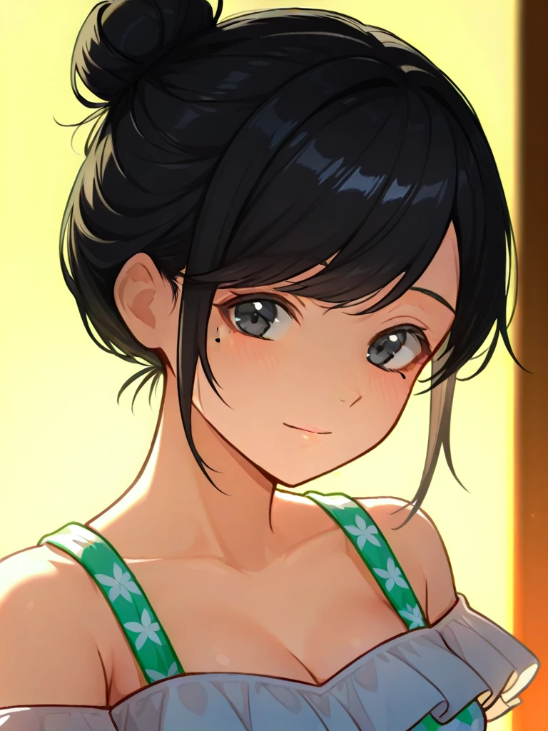 A fifty-something Japanese woman wearing white underwear sitting on the floor, realistic young gravure idol, Yoshitomo Nara, sakimichan, Young beautiful girl gravure idol, young gravure idol, shikamimi, Chiho, 8K)), 若いsensualグラビアアイドル, Healthy, radiant skin!!, shiny silver,On top of the futon,tatami,Mole under left eye,Cute freckles on the cheeks,((beautiful skin)),((skin texture)),((real skin feel)),(Decorative detailed bra , sensual )